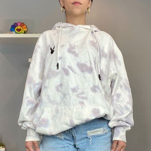 Playboy x Missguided tie dye oversized hoodie